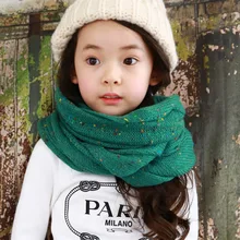 Новые зимние модные вязаные теплые шарфы для мальчиков и девочек цветной вязаный шерстяной Теплый шарф 150*35 см