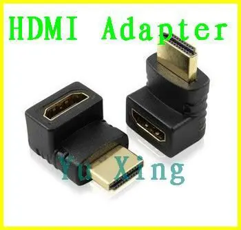 Мужчина HDMI к женщине HDMI 90 градусов адаптер 1000 шт./лот