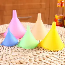 5 шт./компл. цветной прозрачный карамельный цвет воронки Размер масляной соли соус, уксус термостойкие воронки бытовая ручная красивая