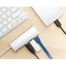 Высокоскоростной USB 2,0 концентратор 4 порта Портативный usb-концентратор 480 Мбит/с вкл/выкл usb-хаб адаптер для ПК ноутбука