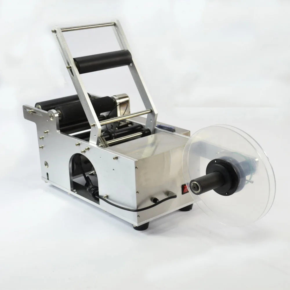 MT-50 полуавтоматическая Круглый Этикетировочная машина Бутылка электрический принтер кодирования машина для упаковки Еда медицины
