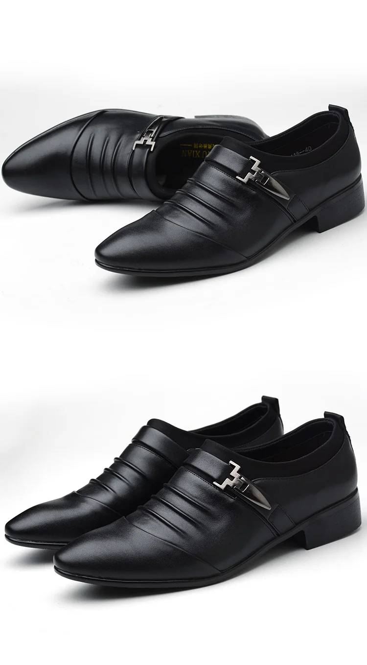 Casual sapatos de couro sapatos de casamento