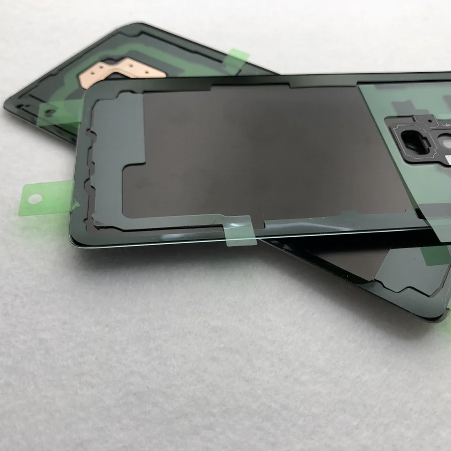 Запасная крышка для Samsung Galaxy S9 G950 Plus G965 + стеклянная аккумулятора корпус двери ЖК