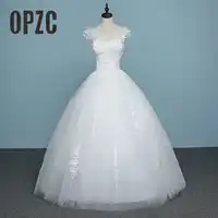 Vestido De Noiva 2017 Hot Sales Lace Cheap fashion Simple Wedding Dress Made Applicue Sexy Backless Embroidery Wedding Frock