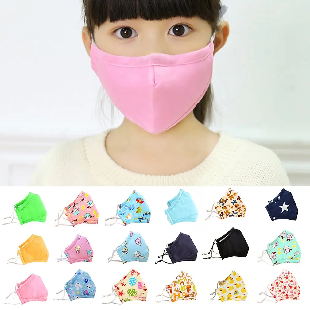 

PM2.5 Children Warm Cotton Anti Dust Mouth Mask Activated Carbon Filter Windproof Mouth-muffle Bacteria Proof Flu Face Masks