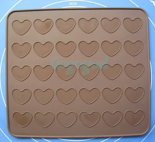 

Silicone Macaron macaroon Baking Sheet Mat Muffin DIY Chocolate Cookie Mould Mode - 30 Capacity