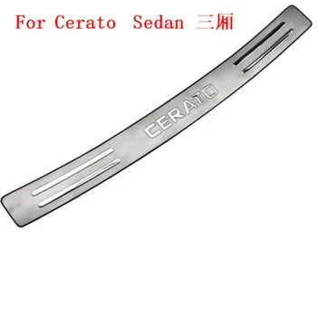 

Stainless Steel Inner Rear Bumper Protector Sill Car Accessories Trunk Trim For Kia Cerato Sedan 2005-2012 Car styling