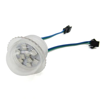 

36mm 9LEDs UCS1903 pixel led rgb module light,addressable smd 5050 rgb led module 12v lightbox bulb,DC12V input,Waterproof IP67