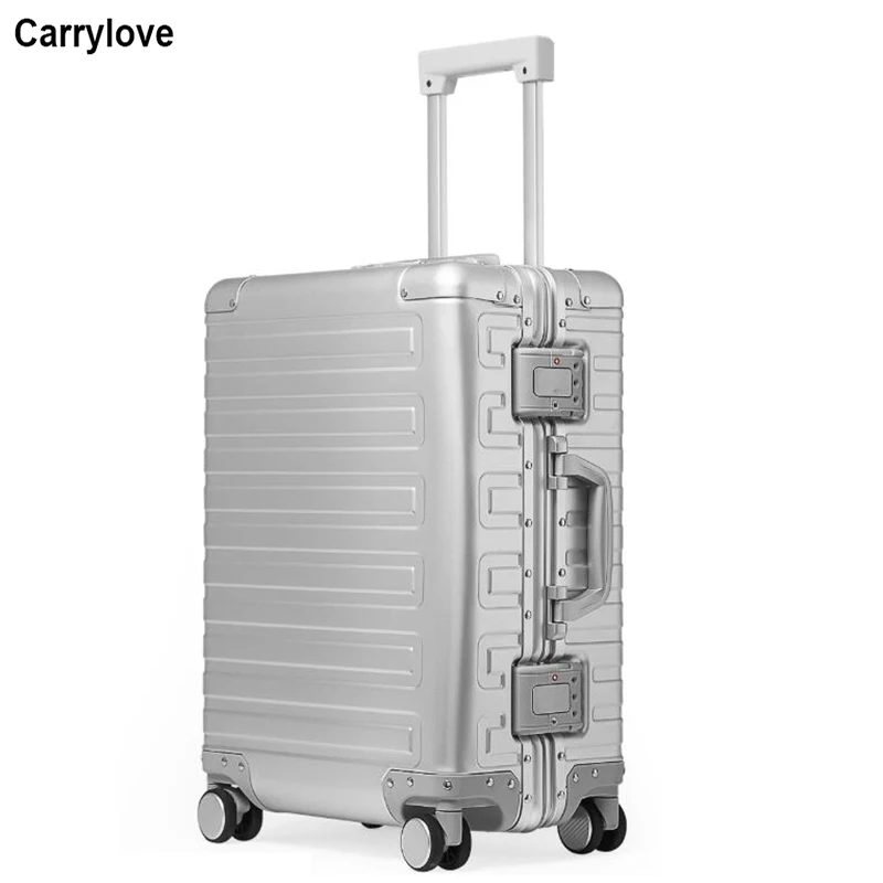 aluminium travel suitcase