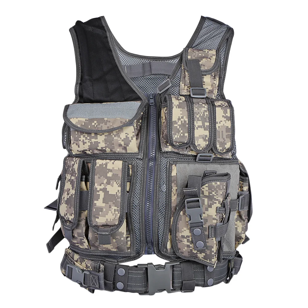  Outlife Men Military Tactical Vest Paintball Camouflage Molle Hunting Vest Assault Shooting Hunting