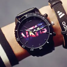 Large Dial Watch Star student Personality Neutral Silicone Watchband Sport Style Fashion Watch Lovers