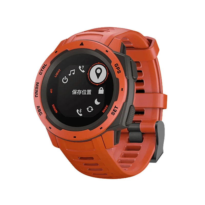 Centechia Высокое качество 22 мм ремешок для часов Смарт часы спортивные часы силиконовый ремешок Браслет ремешок для Garmin Instinct дропшиппинг - Цвет: as shown