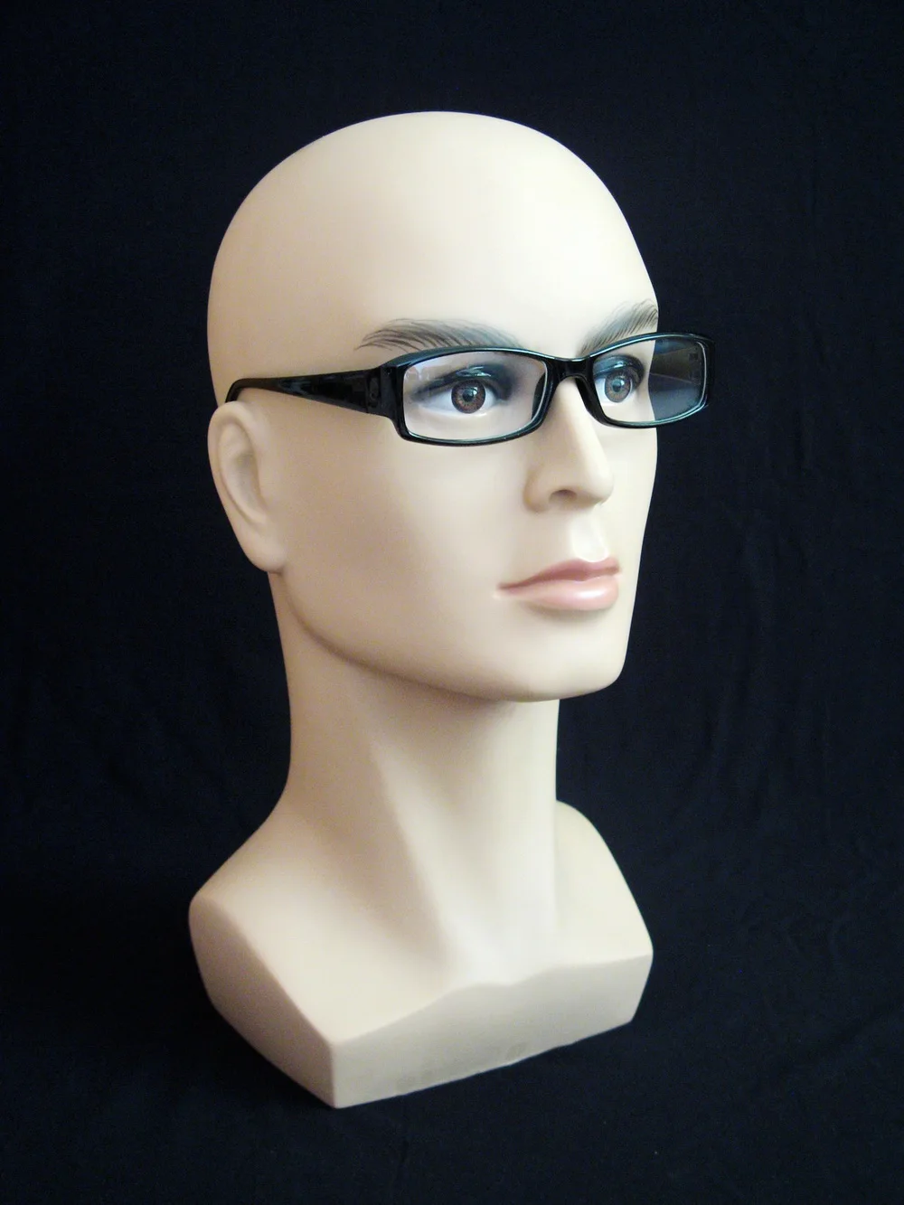 Высокое качество реалистичные пластиковый мужской манекен голова-манекен для парик шляпа солнцезащитный экран, манекен головы