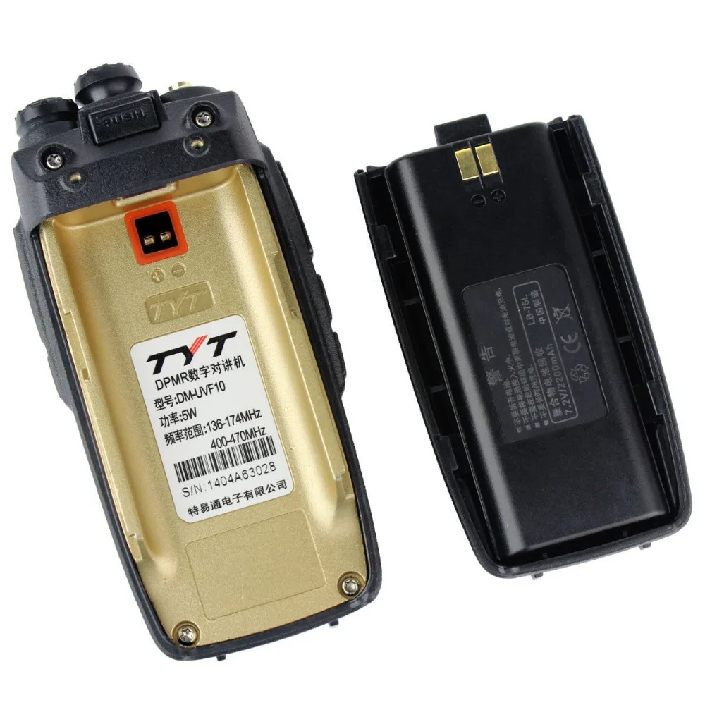 Портативная рация DMR Digital TYT 2 шт./лот Двухдиапазонная UV 136 174/400 470 МГц мощность 5 Вт