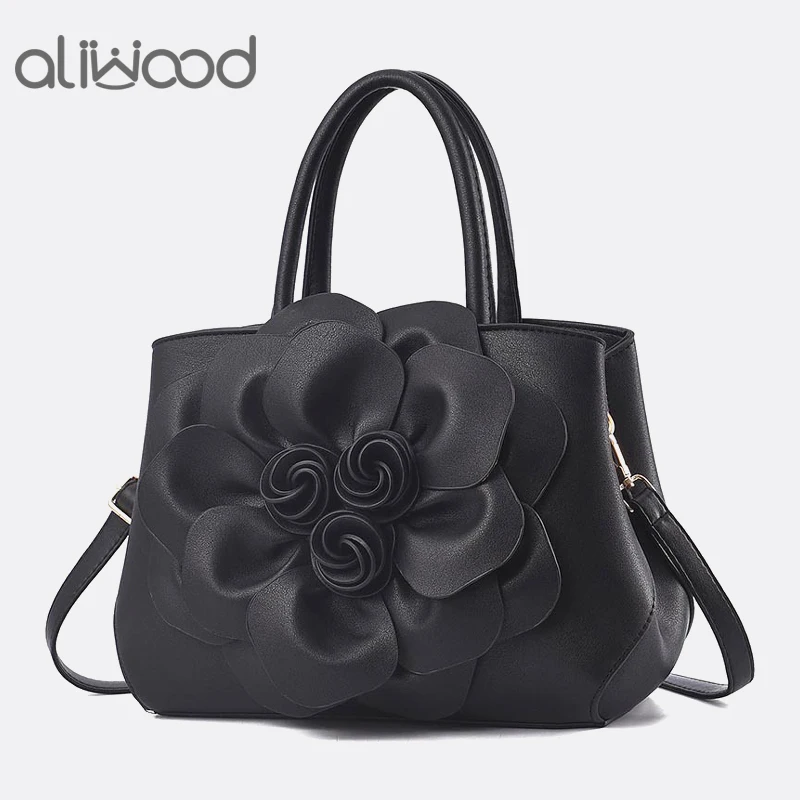 Aliwood أزياء المرأة حقيبة روز زهرة حقائب السيدات حقائب كتف عالية الجودة الإناث بو الجلود Crossbody أكياس حمل Bolsas Aliwood أزياء المرأة حقيبة روز زهرة حقائب السيدات حقائب كتف عالية الجودة الإناث بو الجلود Crossbody أكياس حمل Bolsas