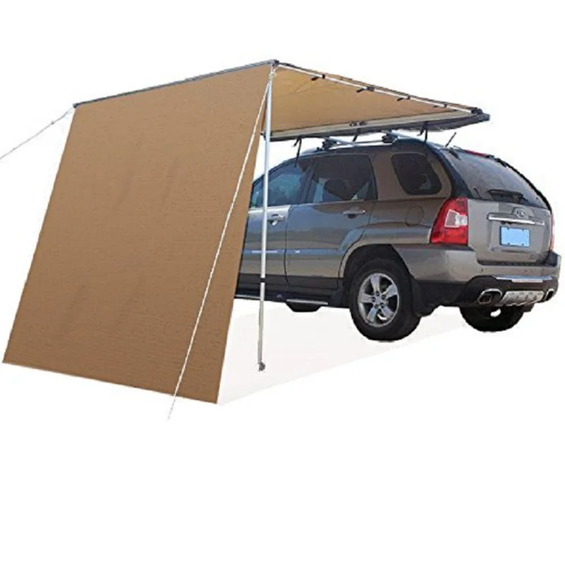 GRNTAMN Outdoor 2x3m 2.5x3m Side Tent Awning with 3m Extend for Car for Roof Top Tent, Color Khaki - Цвет: 2X3M with 3m wall