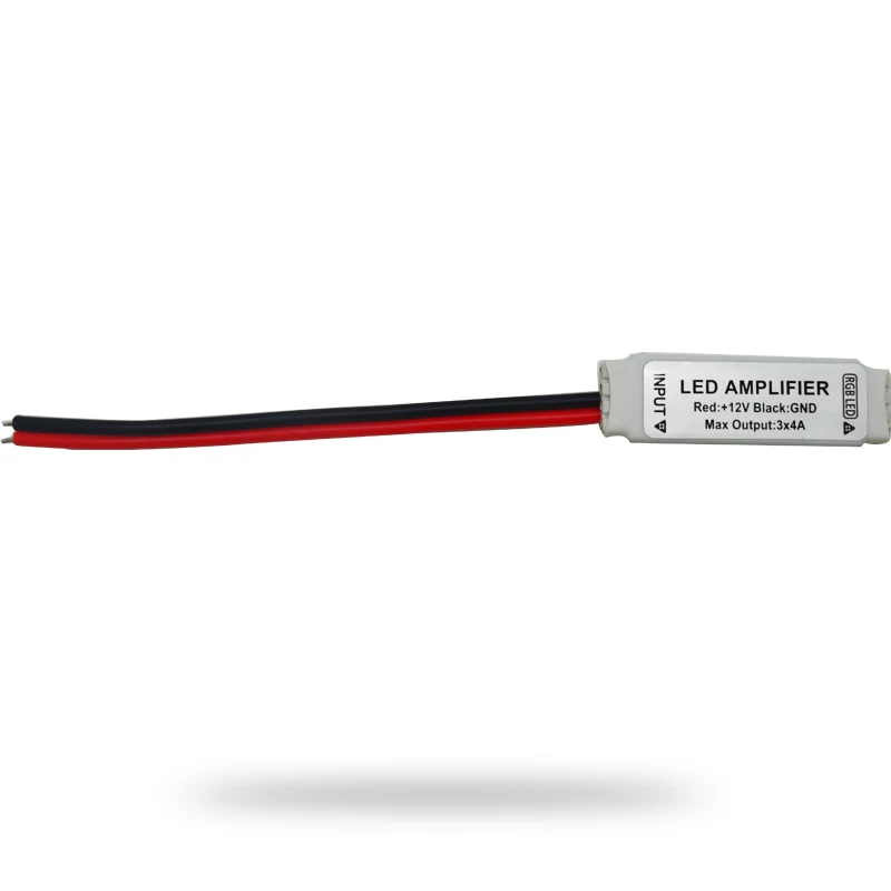 DC12V мини RGB светодиодный Усилитель Сигнала контроллер для светодиодных полос SMD