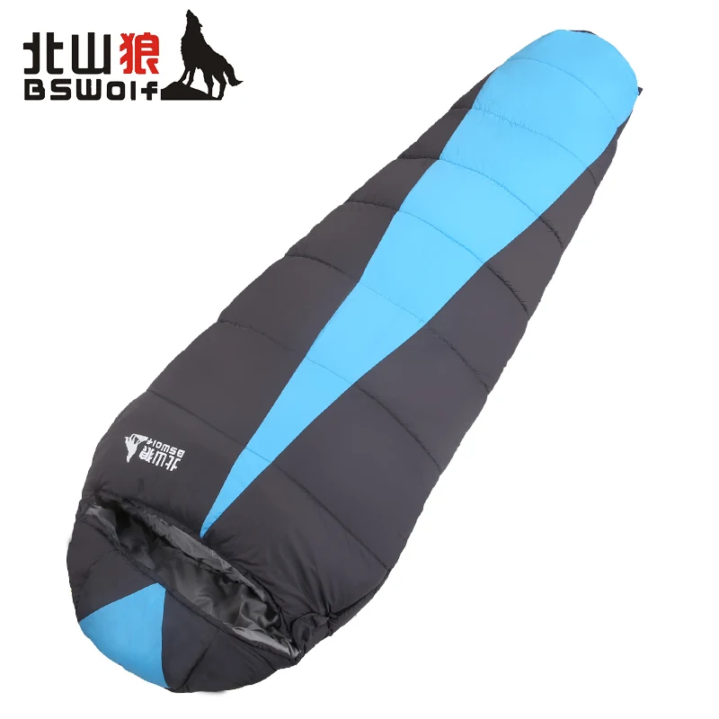 

BSWolf Camping Outdoor Sleeping Bag Waterproof Double Thicken Travel Adult Sleeping Bag Soft Warm Splicing Free Shipping