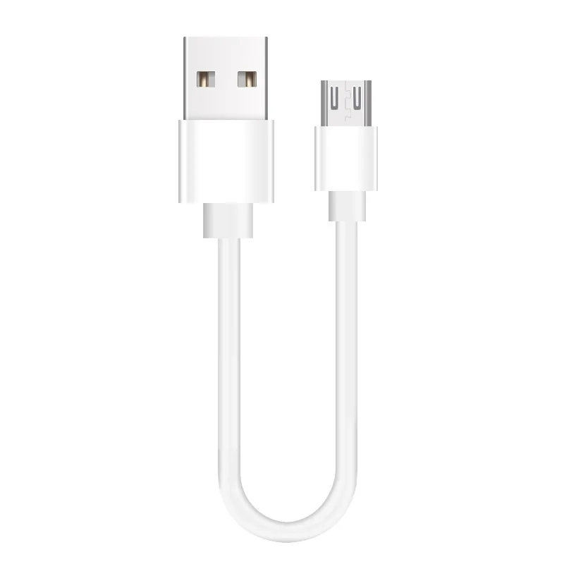 6 шт. короткий кабель 25 см Белый Micro usb type C провод зарядный Шнур для Iphone Android 2A Быстрая зарядка зарядная станция для мобильного телефона