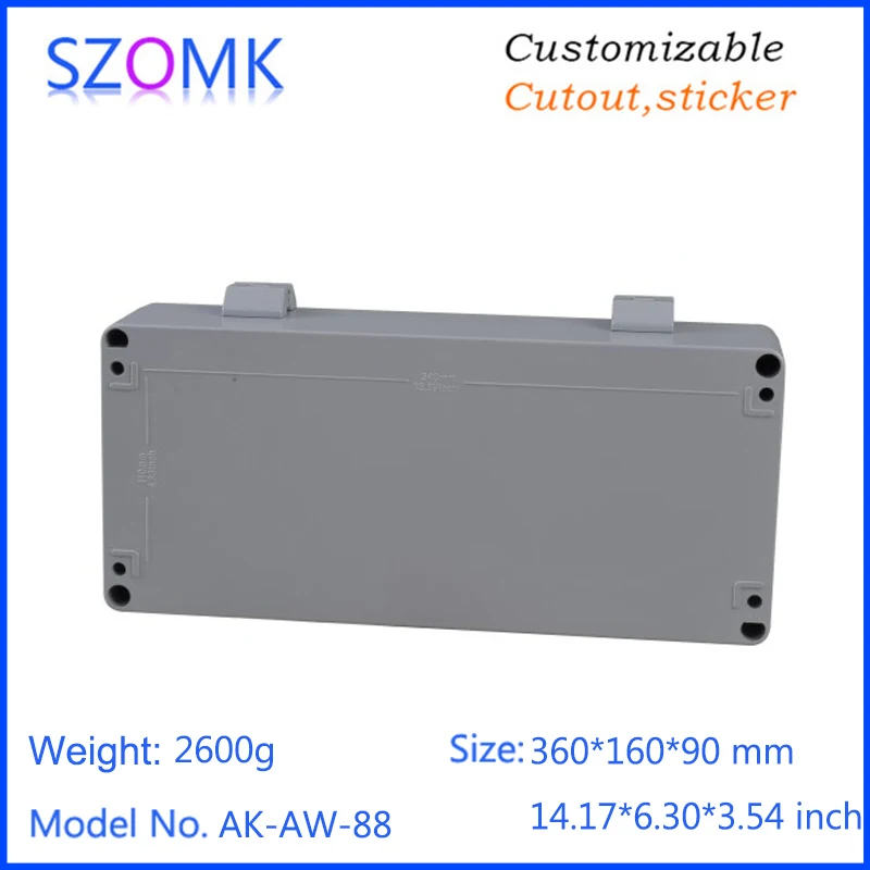 szomk electrical die casting waterproof aluminum enclosure project box electronic case (10)