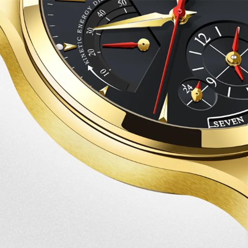New Carnival energy display Men automatic mechanical Watches Luxury Brand Waterproof Watch military genuine leather strap montre