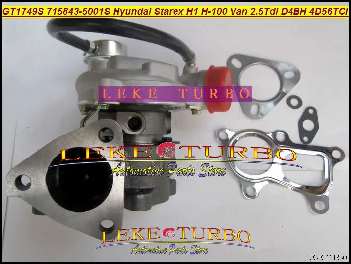 Бесплатная доставка GT1749S 715843 5001S 28200 42600 0001 турбо для Hyundai Starex H1 H200 фургон на 2 л D4BH 4D56