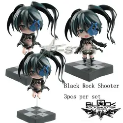 Бесплатная доставка Симпатичные 5 "3 шт. Black Rock Shooter Dead Master версия ПВХ фигурку Коллекция Модель игрушка в подарок (3 шт. в наборе)