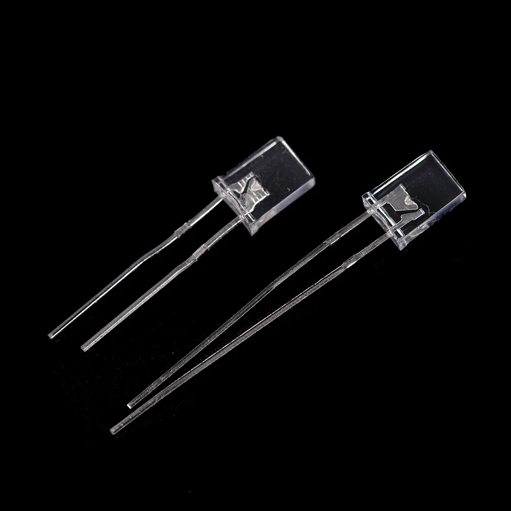 

100pcs LED Light Rectangle White Red Green Blue Yellow Light Bulbs Square LED Emitting Diodes Assortment For DIY Lighting
