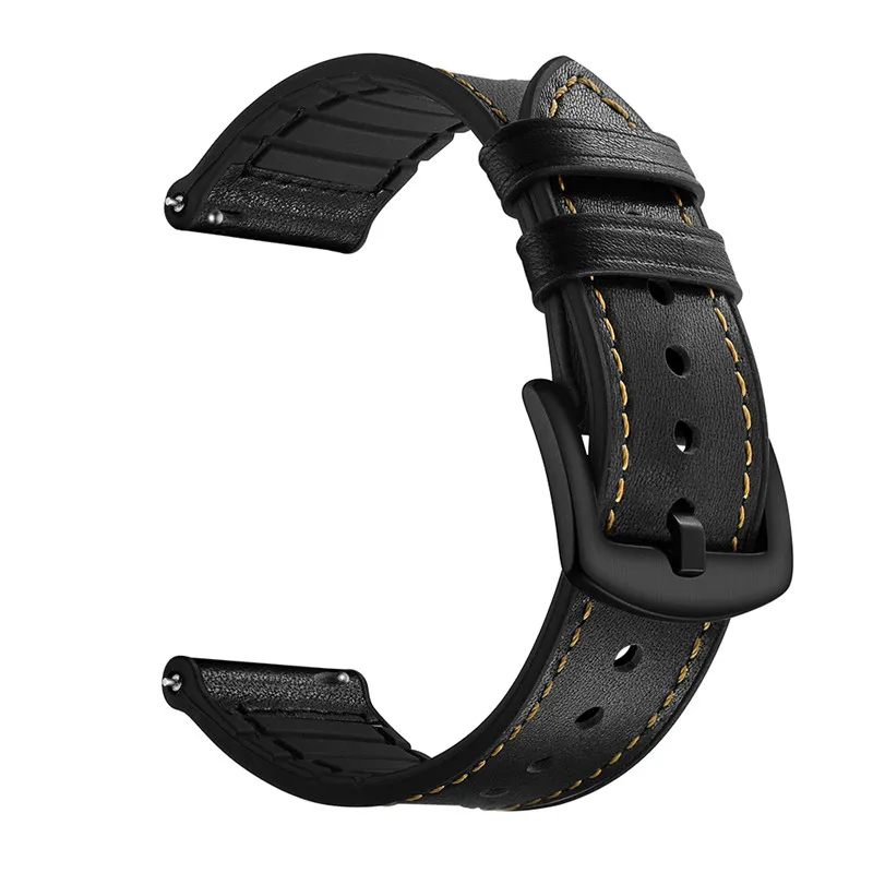 Ремешок из кожи и силикона для xiaomi Huami Amazfit pace мягкий браслет 22 мм смарт часов amazfit