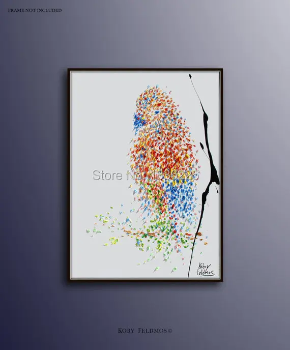 

Big Size Free Shipping Modern Hand-painted Art Decor Painting Bird Oil Painting On Canvas Wall Art Home Decor no Framed