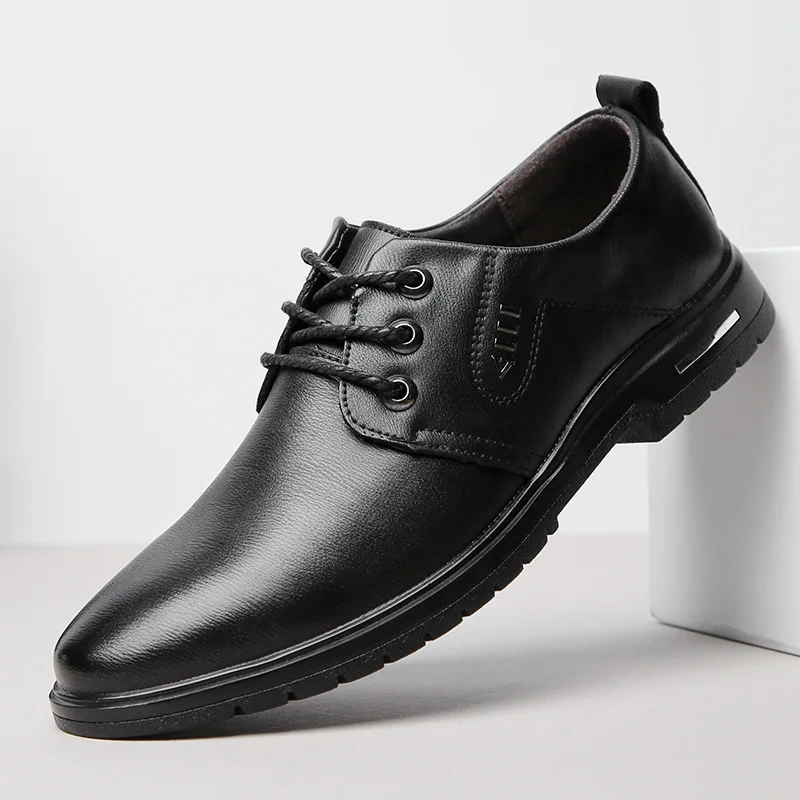 

Man Genuine Leather Leather Shoes Male Shoe Casual Shoes Shoe Wear-resisting Correct