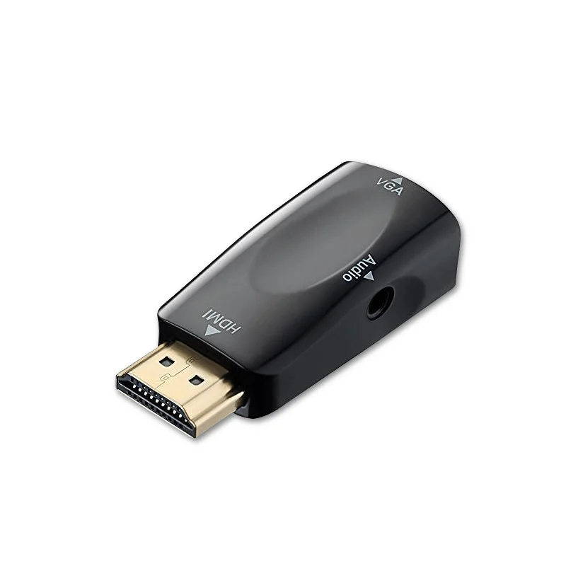 Конвертер HDMI в VGA с аудиокабелем Поддержка HD 1080 P для Xbox X360 PS3 PS4 портативных ПК ТВ