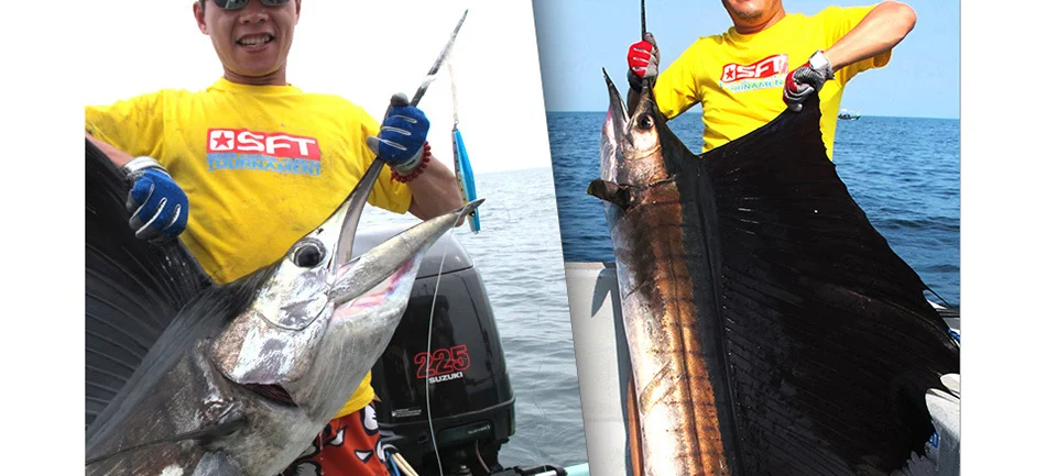 Artesanal de Madeira Jogo Veleiro Flutuante Isca Lápis Popper Pesca Sailfish Sft Marca Xilang160mm 55g 16 Esporte e Lazer