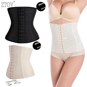 ZTOV Plus size shapewear Training black waist corset