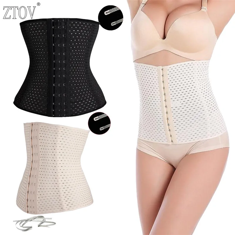 ZTOV Plus size shapewear waist Training Corsets black waist shaper corset hot shapers for Postpartum women slimming body shaper