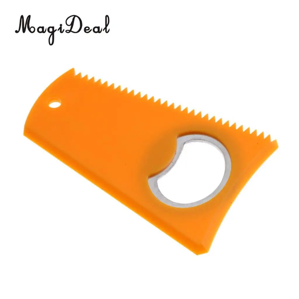 Компактная пластиковая доска для серфинга MagiDeal Blue + Yellow расческа воска