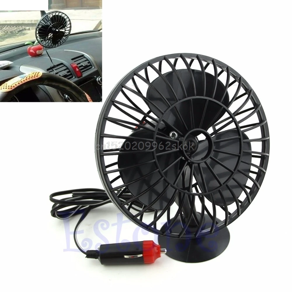 12V Powered Mini Truck Car Vehicle Cooling Air Fan Adsorption Summer Gift C45 H029