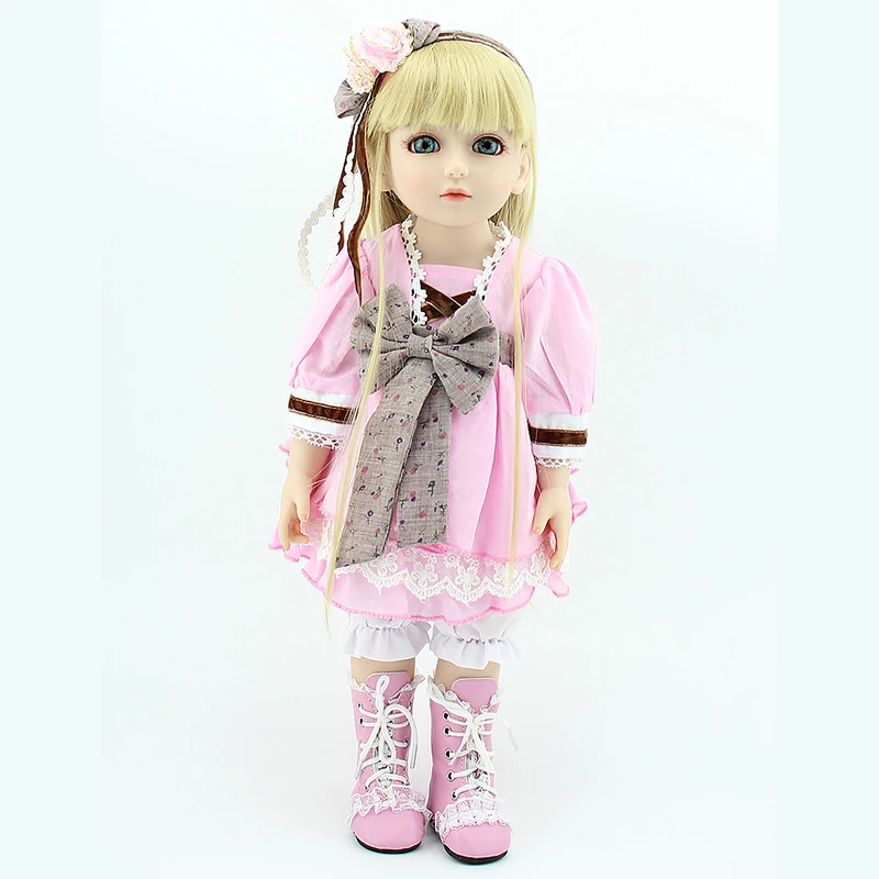 

Nicery 16inch 40cm Bjd Ball Joint Doll Girl Doll Full High Vinyl Christmas Toy Gift for Children Pink Dress Pink Shoes