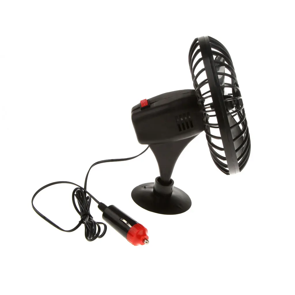 Портативный автомобильный вентилятор 12 в авто мини-кулер с прикуривателем 360 градусов вращающийся сильный воздушный вентилятор воздушного охлаждения