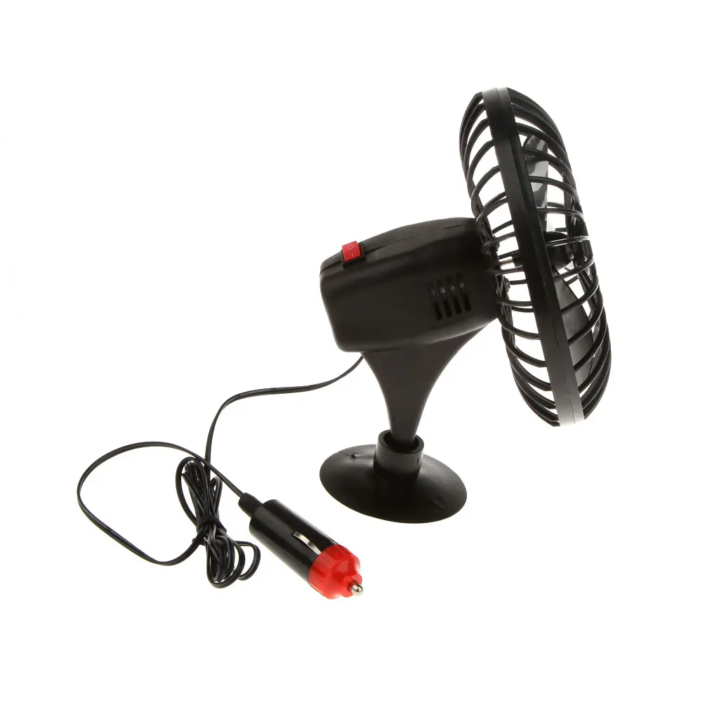 Portable Car Fan 12V Auto Mini Cooler With Cigarette Lighter 360 Degree Rotating Strong Wind Cooler Air Cooling Fan 2019 NEW