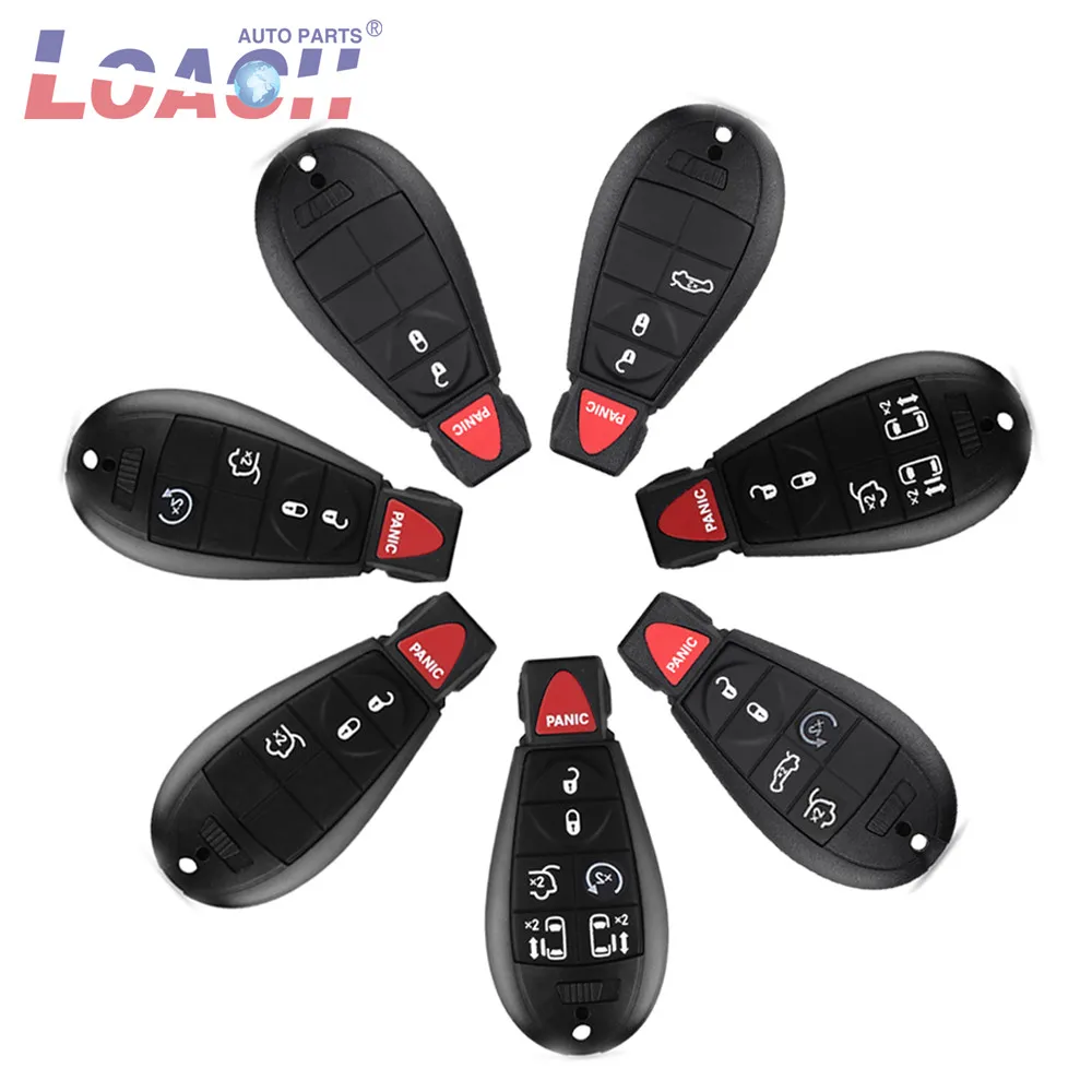 

NEW 3 4 5 6 7 Buttons Remote Case Shell Smart Key For Chrysler Jeep Grand Cherokee 2008 - 2015 Fob Smart Key Case