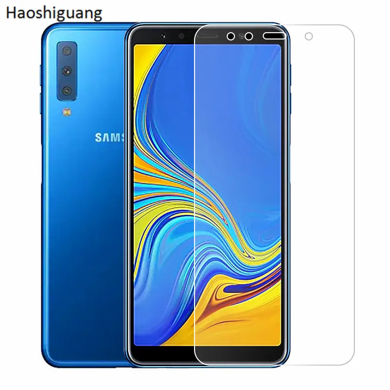Защита экрана для Samsung Galaxy A7 2018 закаленное стекло A 7 SM-A750F A750F A750 защитная пленка |