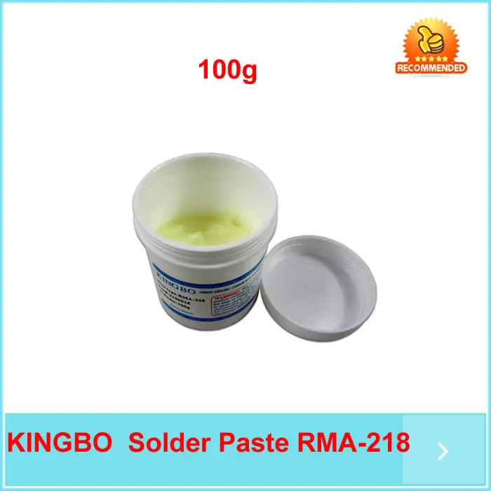 

Lead Free No Clean Solder Paste Flux Original KINGBO RMA-218 100g