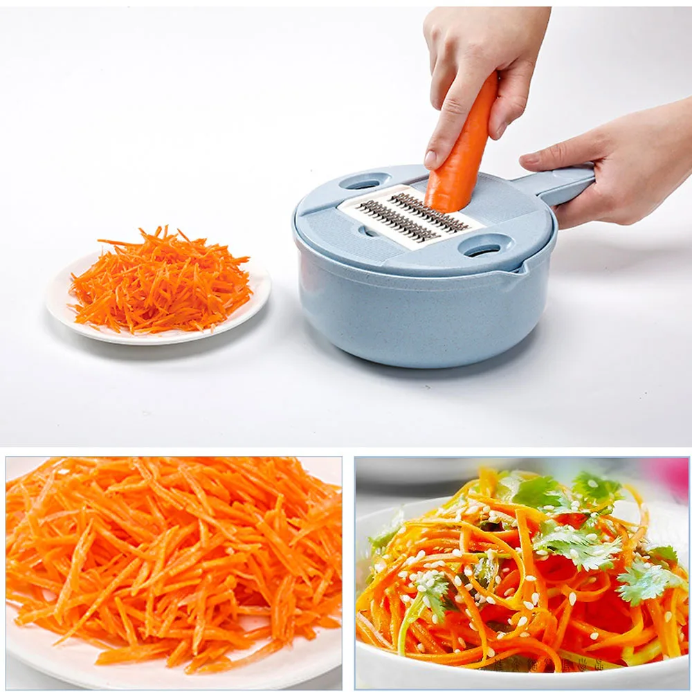 

Mandoline Slicer Vegetable Fruit Shredders Slicers Dicer Potato Peeler Carrot Onion Grater with Strainer Cutter Kitchen Tools