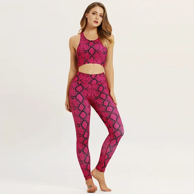 

Floral Yoga Set Fitness Sport Suit Woman Sportwear Gym Training Clothes Sports Suit Push Up Jogging Women Tracksuit Pad S