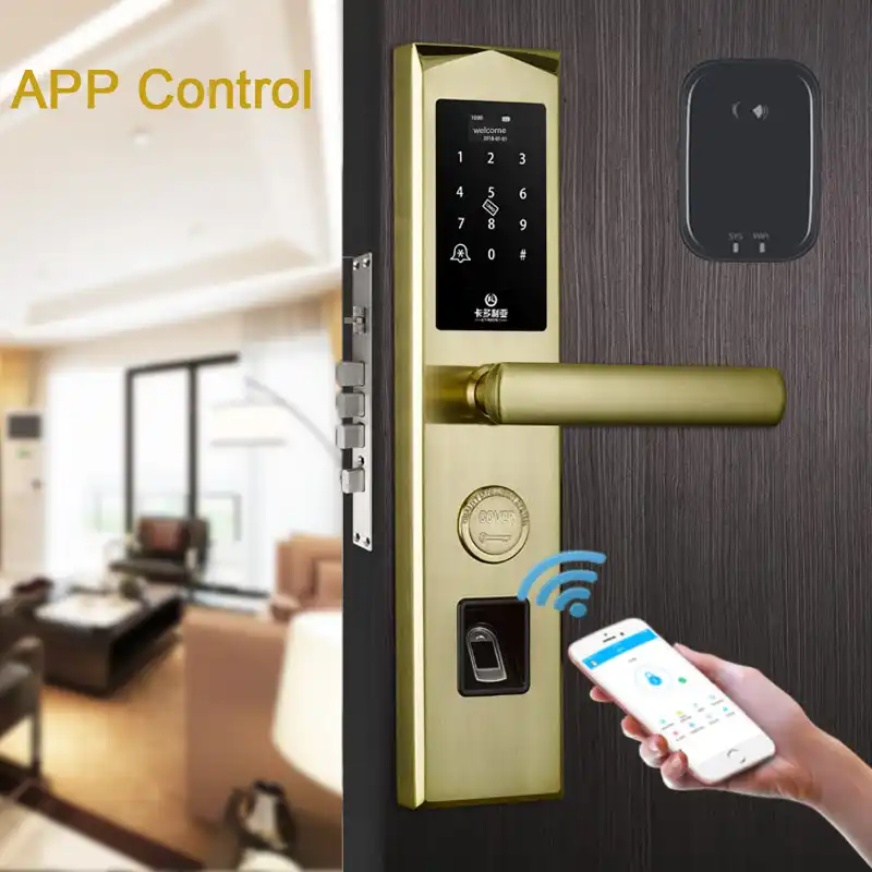 App Fingerprint Smart Doorlock Bluetooth Wifi Gateway Passcode