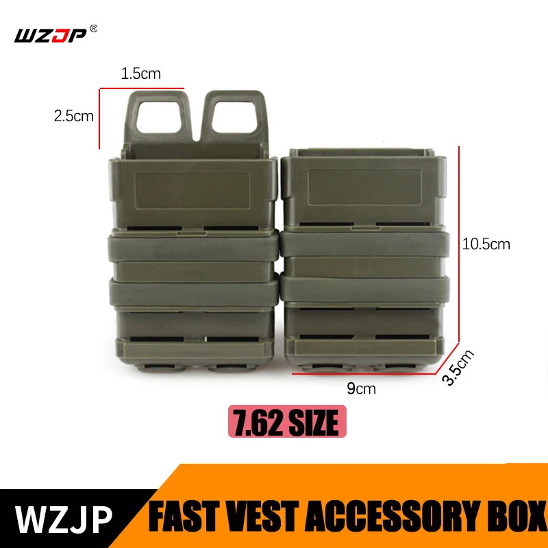 Wzjp Tactical Airsoft Fast Mag Vest Accessory Box Fast Magazine Holster