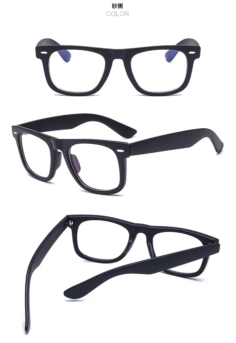 Brightzone Anti-blue Ray Yellow Lens Full Rim Eye Gaming Glasses Frame Computer Reading Unisex Radiation Protection Eyeglasses
