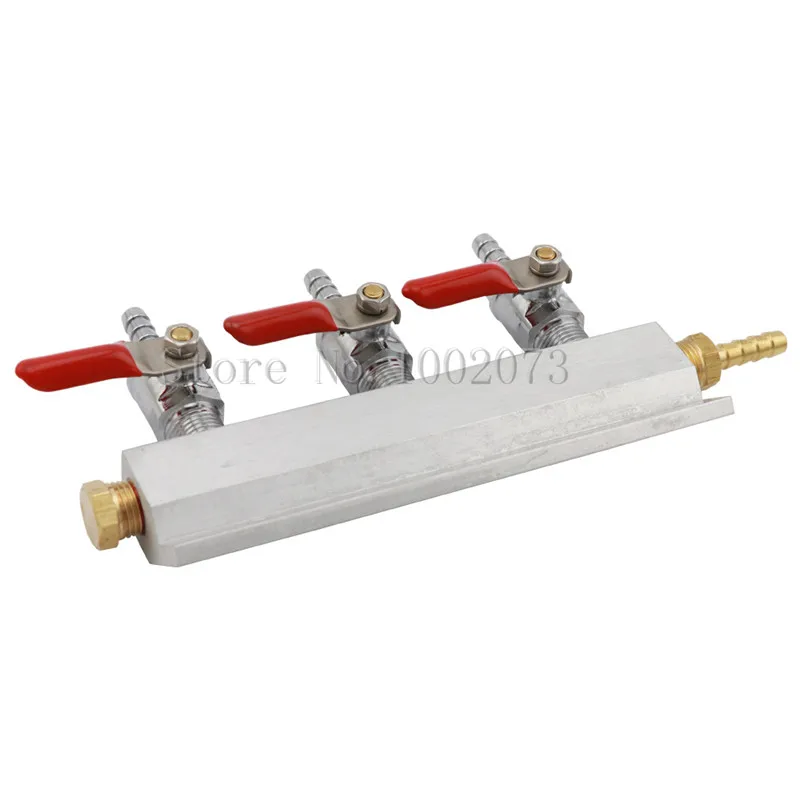 3 сторонний распределительный трубопровод CO2 для домашнего пивоварения с 7