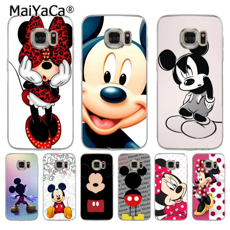 

MaiYaCa Cartoon Mickey Minnie Mouse soft tpu phone case cover for samsung galaxy s7 s6 edge plus s5 s9 s8 plus case